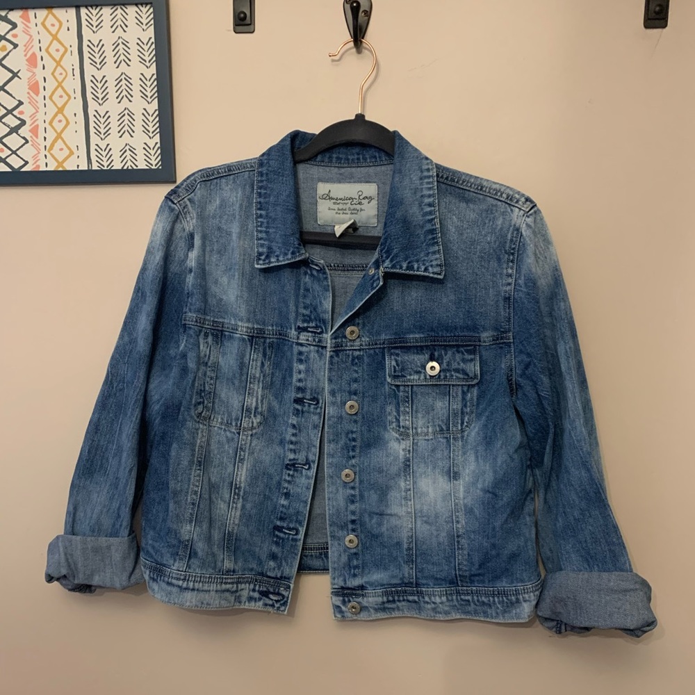 American Rag distressed denim jacket